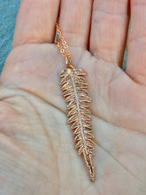Load image into Gallery viewer, Copper Bracken Fern Necklace