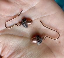Load image into Gallery viewer, Cute Copper Acorn Earrings