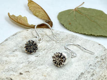 Load image into Gallery viewer, Silver Poppy Seed Earrings