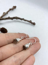 Load image into Gallery viewer, Silver Poppy Seed Earrings