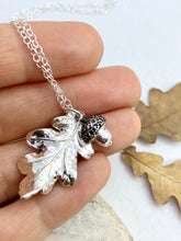 Load image into Gallery viewer, Silver Oak Leaf With Acorn Charm