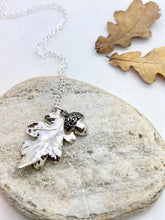 Load image into Gallery viewer, Silver Oak Leaf With Acorn Charm