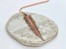 Load image into Gallery viewer, Copper Bracken Fern Necklace
