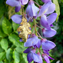 Load image into Gallery viewer, Gold Felbrigg Oak Leaf Necklace