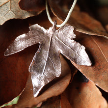 Load image into Gallery viewer, Copper Field Maple Leaf Necklace