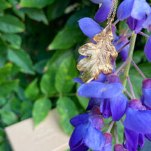 Load image into Gallery viewer, Gold Felbrigg Oak Leaf Necklace