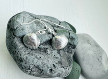 Load image into Gallery viewer, Silver Cockle Shell Earrings

