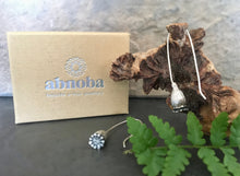 Load image into Gallery viewer, Silver Poppy Seed Head Drop Earrings
