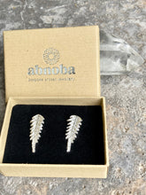 Load image into Gallery viewer, Silver Fern Ear Climbers/Drop Earrings
