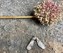 Load image into Gallery viewer, Silver Maple Seed Necklace
