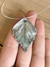 Load image into Gallery viewer, Sterling Silver Birch leaf Necklace
