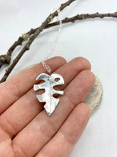 Load image into Gallery viewer, Silver Monstera Leaf Necklace
