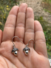 Load image into Gallery viewer, Silver Acorn Earrings
