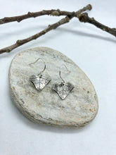 Load image into Gallery viewer, Tiny Handmade Silver Ivy Leaf Earrings

