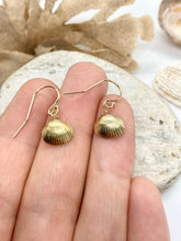 Load image into Gallery viewer, Gold Cockle Shell Earrings
