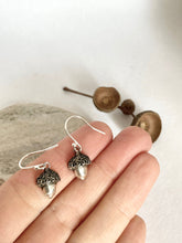 Load image into Gallery viewer, Silver Acorn Earrings
