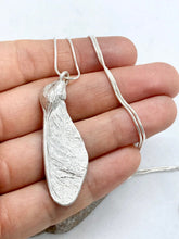 Load image into Gallery viewer, Silver Sycamore Seed Necklace
