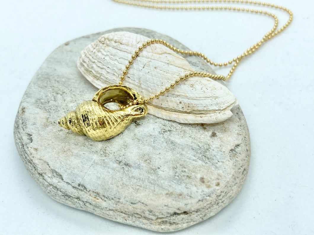 Gold Seashell Necklace