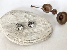 Load image into Gallery viewer, Silver Acorn Earrings
