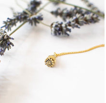 Load image into Gallery viewer, Silver Wild Poppy Seed Head Necklace

