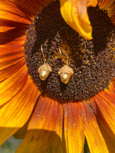 Load image into Gallery viewer, Gold Acorn Drop Earrings
