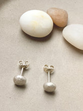 Load image into Gallery viewer, Zero Waste Silver Studs
