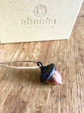 Load image into Gallery viewer, Copper Acorn Corded Necklace - Large
