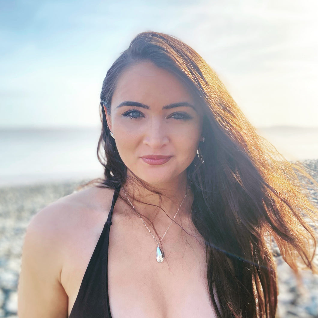 Silver Mussel Shell Necklace