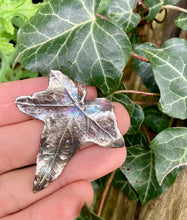 Load image into Gallery viewer, Silver Rainbow Ivy Leaf Necklace
